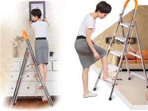 Thang Nhôm Ghế 4 Bậc Cho Người Lớn Tuổi Đảm Bảo An Toàn, Chống Trượt