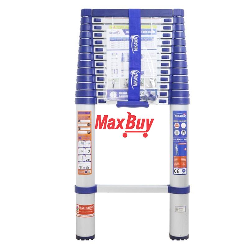 Thang nhôm rút/xếp đơn chính hãng Nikawa NK-50 5m
