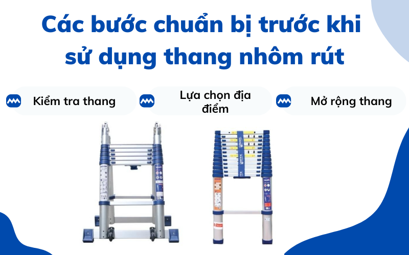 cách sử dụng thang nhôm rút