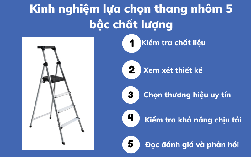 thang nhôm ghế 5 bậc