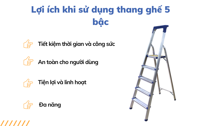 thang nhôm ghế 5 bậc