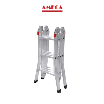 Thang nhôm gấp 4 đoạn Ameca AMC-M203C