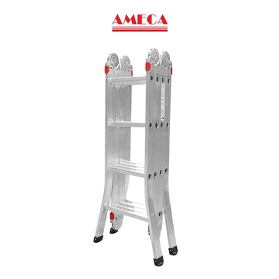 Thang nhôm gấp 4 đoạn Ameca AMC-M204C