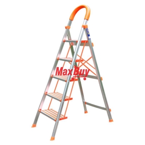 Thang nhôm ghế tay vịn 5 bậc chính hãng Nikawa NKA-05