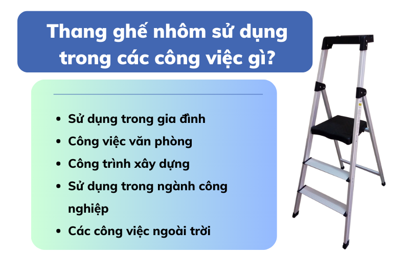 thang ghế nhôm