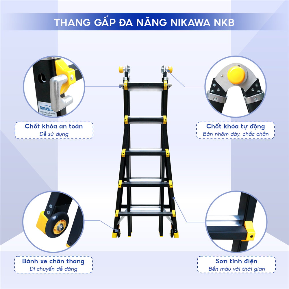 Thang nhôm gấp đa năng NKB