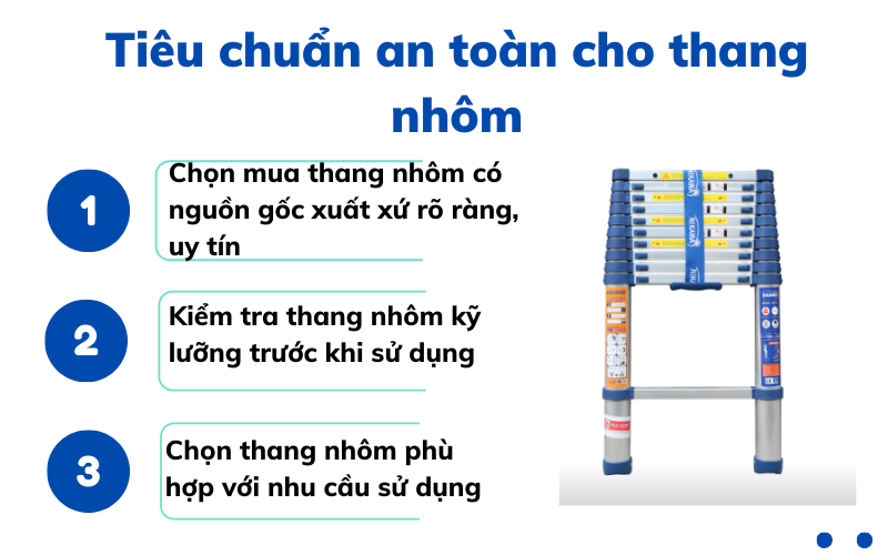 Tiêu chuẩn an toàn cho thang nhôm